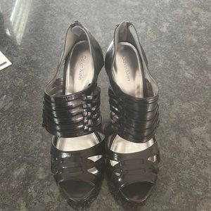 Calvin Klein heeled sandals size 10